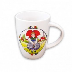 Mug Opéra "Hansi" Alsacienne Coiffe rouge