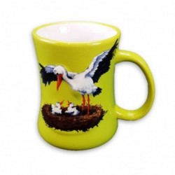 Mug en céramique Cigogne Vert